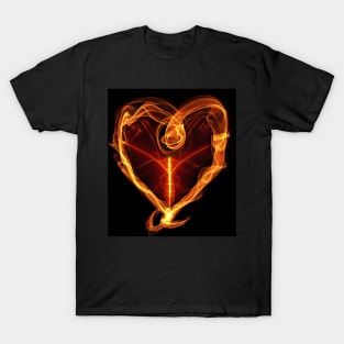 Burning Love Heart T-Shirt